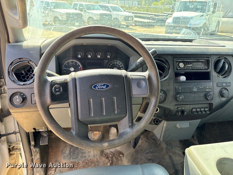 image for item EU0505 2013 Ford F350 Super Duty XL Crew Cab utility bed pickup truck