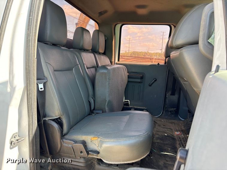 image for item EU0505 2013 Ford F350 Super Duty XL Crew Cab utility bed pickup truck