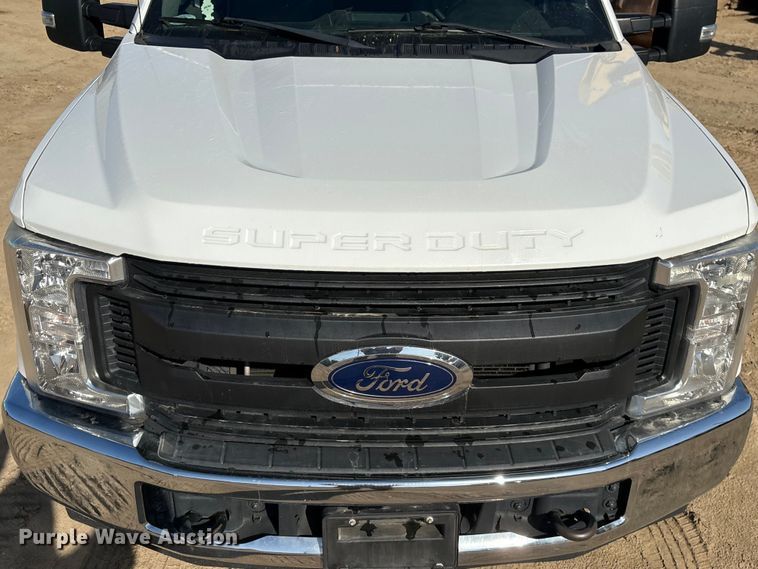 image for item EU0508 2019 Ford F350 Super Duty XL Crew Cab utility bed pickup truck