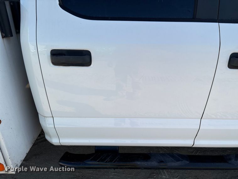 image for item EU0508 2019 Ford F350 Super Duty XL Crew Cab utility bed pickup truck