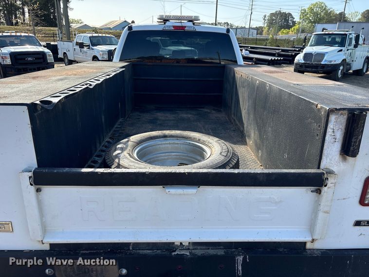 image for item EU0508 2019 Ford F350 Super Duty XL Crew Cab utility bed pickup truck