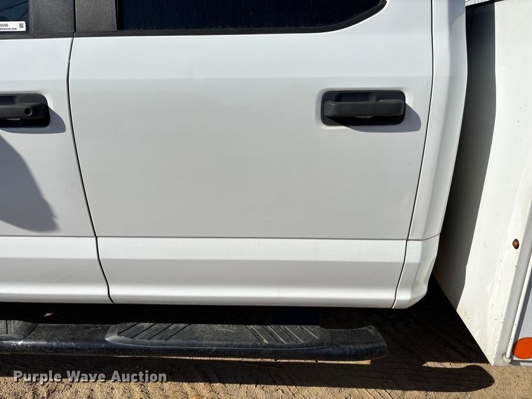 image for item EU0508 2019 Ford F350 Super Duty XL Crew Cab utility bed pickup truck