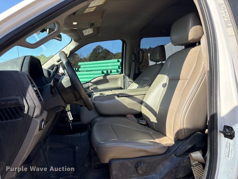 image for item EU0508 2019 Ford F350 Super Duty XL Crew Cab utility bed pickup truck