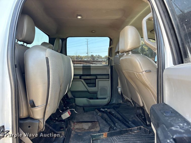 image for item EU0508 2019 Ford F350 Super Duty XL Crew Cab utility bed pickup truck