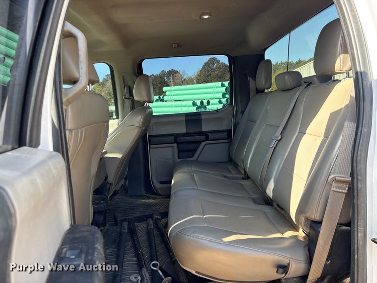 image for item EU0508 2019 Ford F350 Super Duty XL Crew Cab utility bed pickup truck