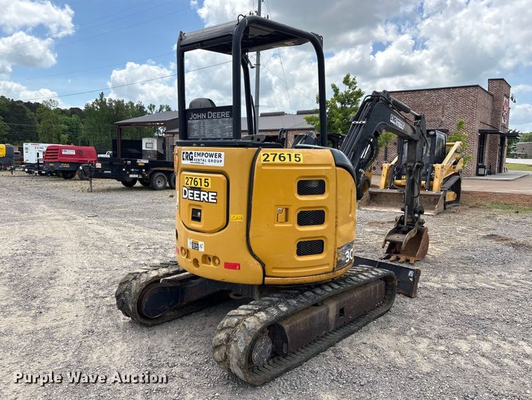 image for item EU0539 2021 John Deere 30G mini excavator
