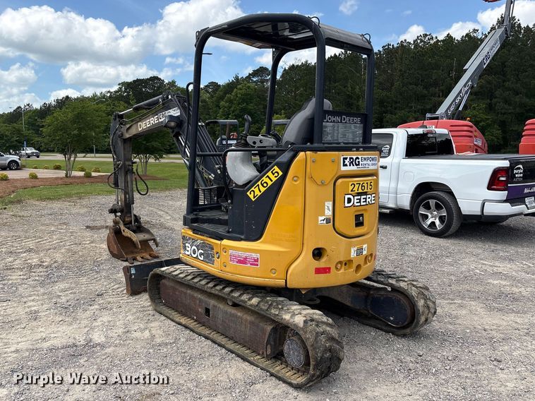 image for item EU0539 2021 John Deere 30G mini excavator