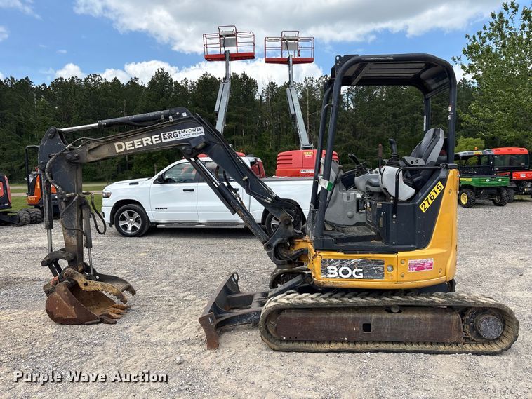 image for item EU0539 2021 John Deere 30G mini excavator