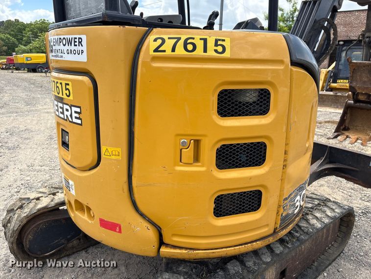image for item EU0539 2021 John Deere 30G mini excavator