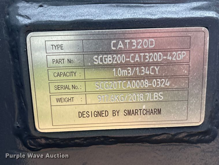 image for item EU0569 Smart Charm SCGB200-CAT320D-42GP excavator bucket