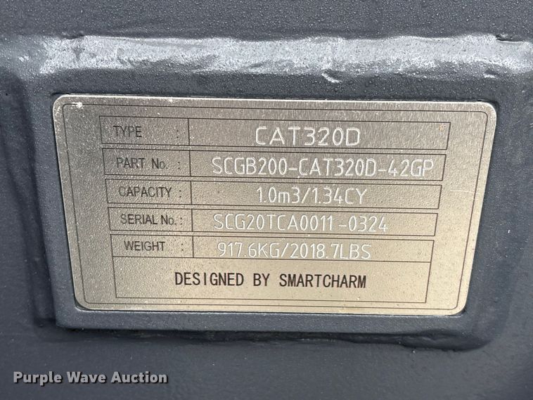 image for item EU0572 Smart Charm SCGB200-CAT320D-42GP excavator bucket