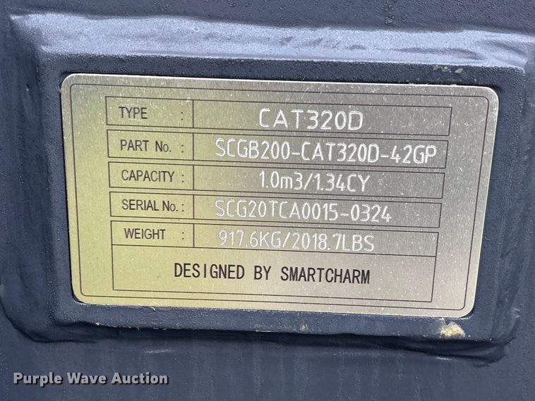 image for item EU0574 Smart Charm SCGB200-CAT320D-42GP excavator bucket