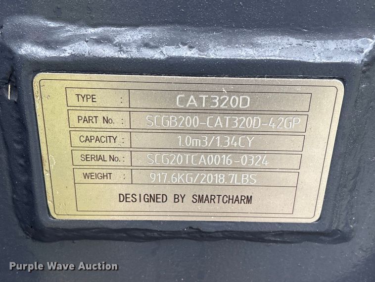 image for item EU0578 Smart Charm TTB200-CAT320D-42GP excavator bucket