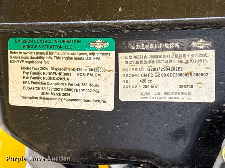 image for item EU7489 2024 PowerX PX10-L mini excavator