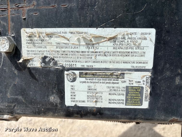 image for item EU8639 2015 Multiquip MQP240 generator