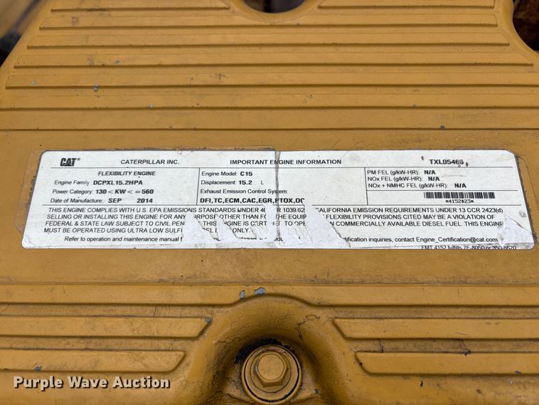 image for item EU8656 2015 Caterpillar 740B articulated haul truck