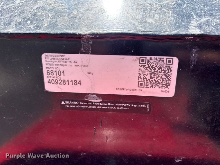 image for item EU8662 Toro MBTX-2500S concrete buggy