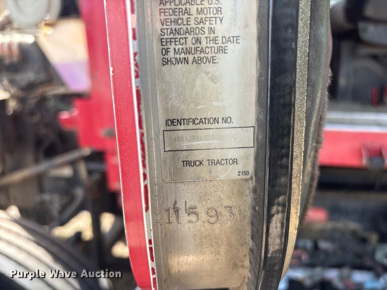 image for item EV2921 1994 Kenworth T600 dump truck