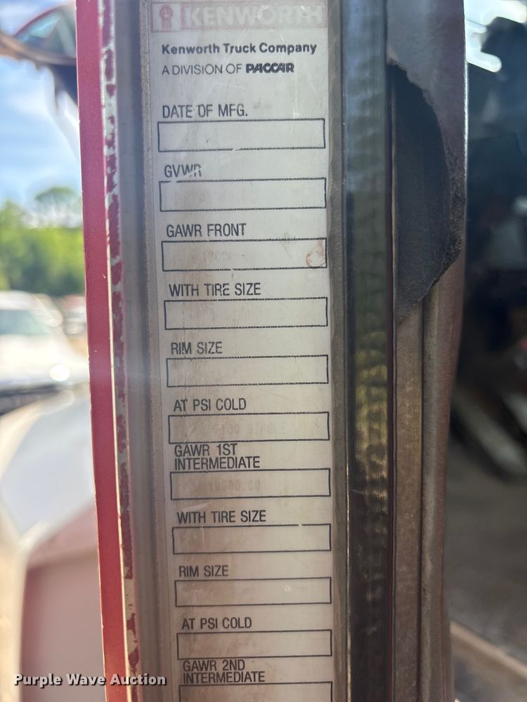 image for item EV2921 1994 Kenworth T600 dump truck