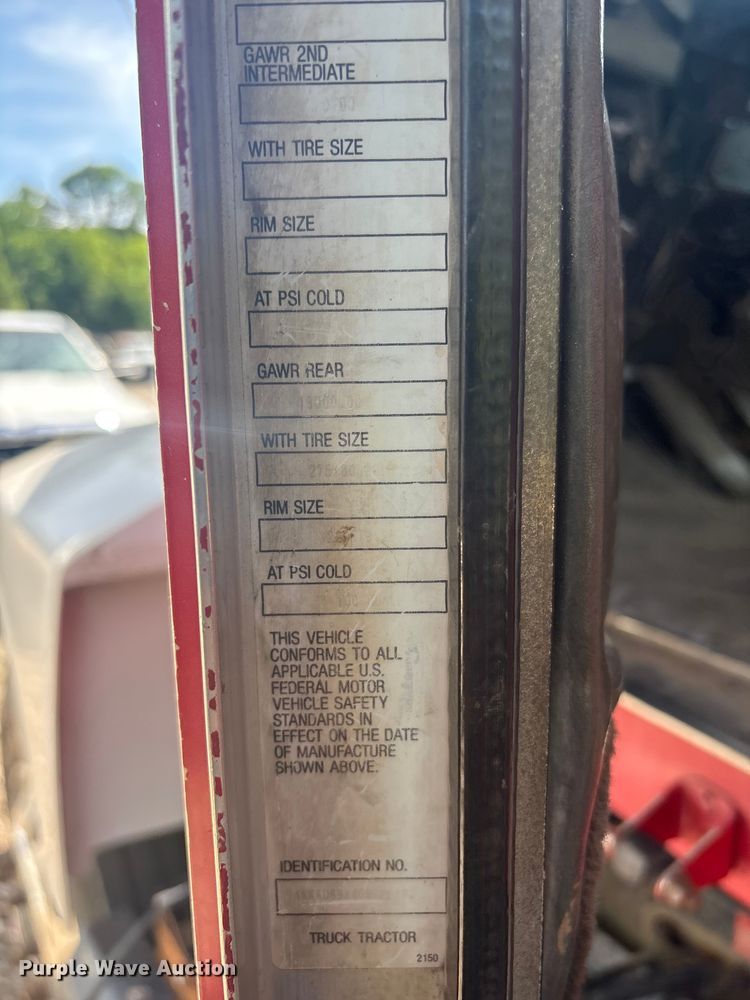 image for item EV2921 1994 Kenworth T600 dump truck