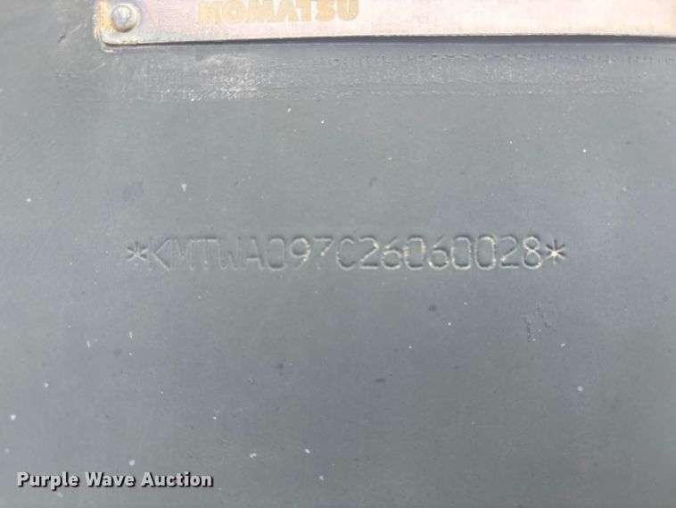 image for item EV2927 2006 Komatsu WA600-6 wheel loader