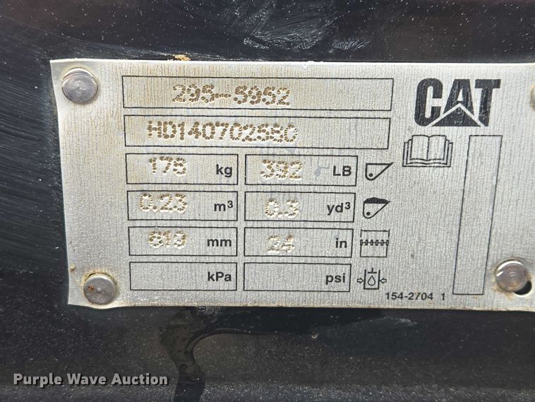 image for item EV5786 Caterpillar excavator bucket