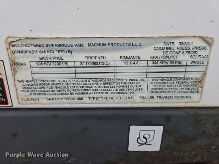 image for item EV5797 2011 Magnum MLT3060M light plant