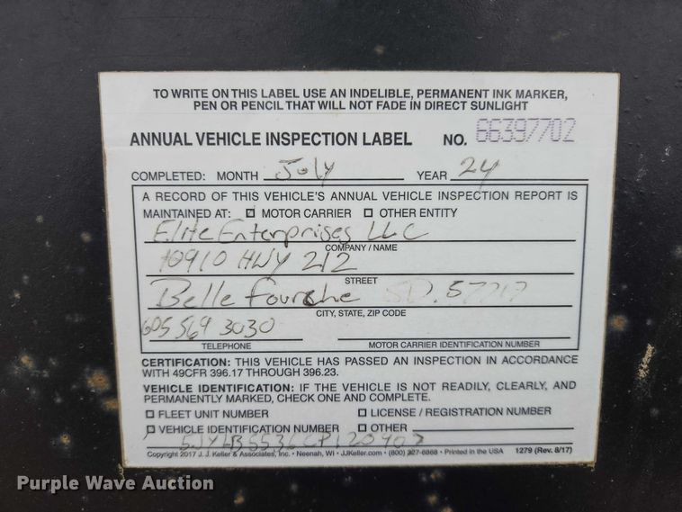 image for item EV5810 2012 Pitts lowboy equipment trailer