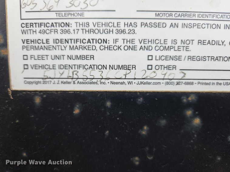 image for item EV5810 2012 Pitts lowboy equipment trailer