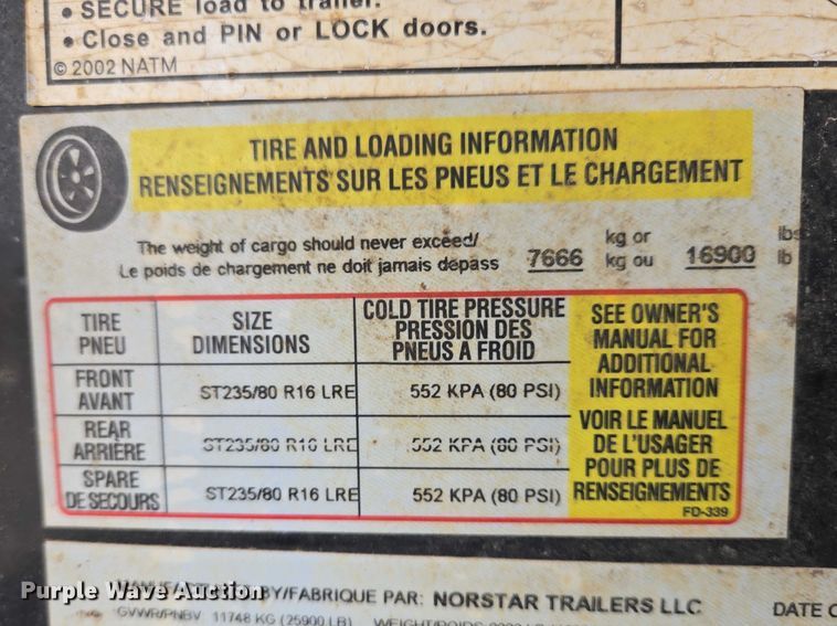 image for item EV5818 2023 Norstar Ironbull equipment trailer