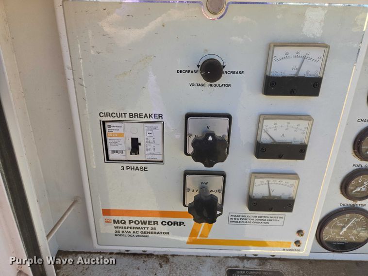 image for item EV5907 2007 MQ Power DCA-25SSIU2 generator