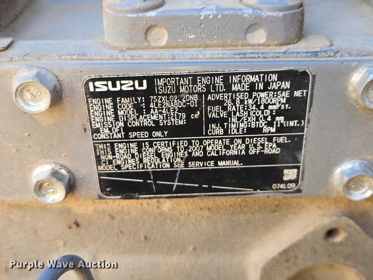 image for item EV5907 2007 MQ Power DCA-25SSIU2 generator