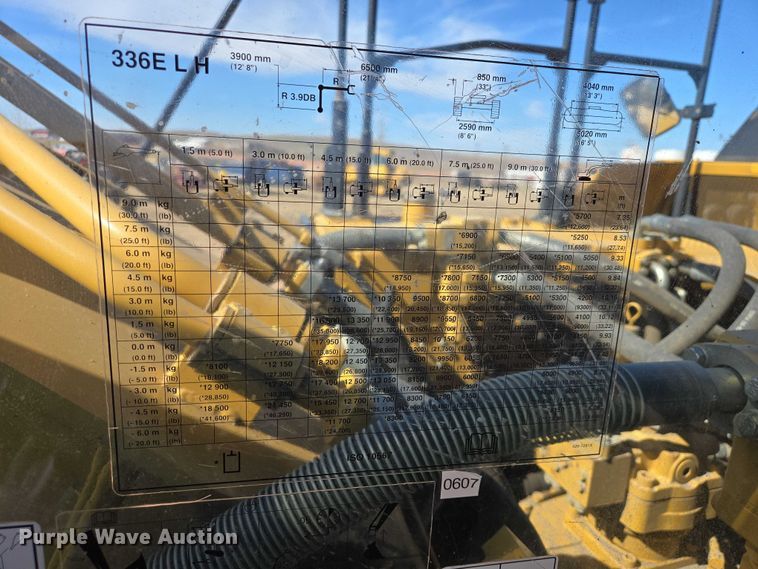 image for item EV5911 2013 Caterpillar 336E LH excavator