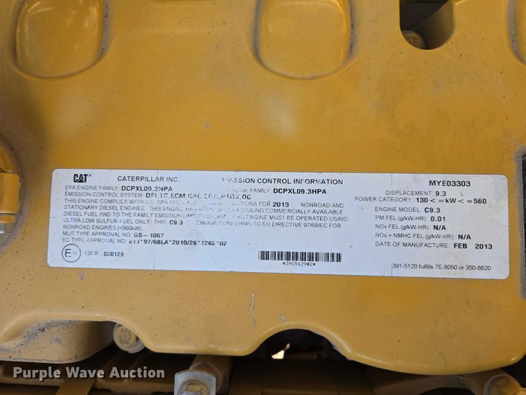 image for item EV5911 2013 Caterpillar 336E LH excavator