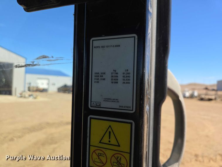 image for item EV5912 2012 Caterpillar 320E L excavator