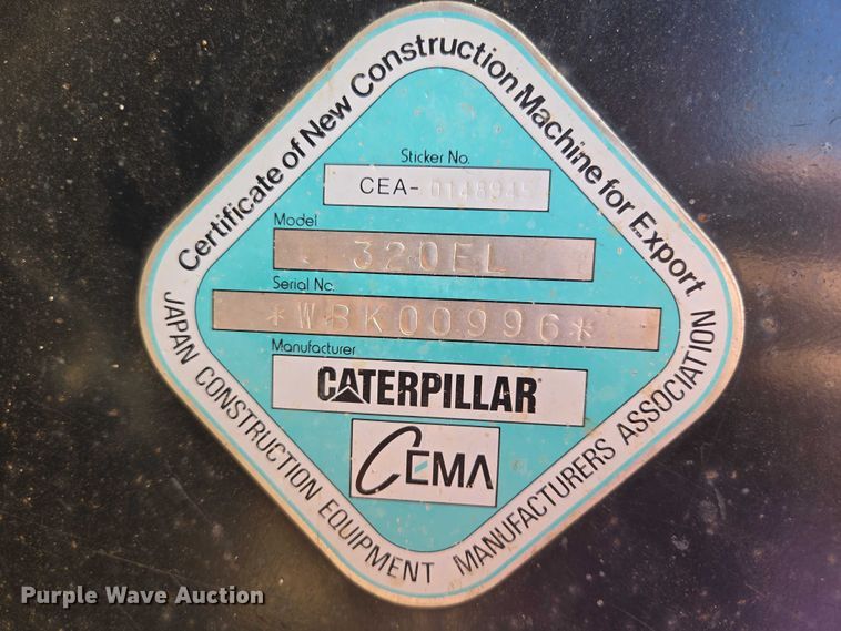image for item EV5912 2012 Caterpillar 320E L excavator