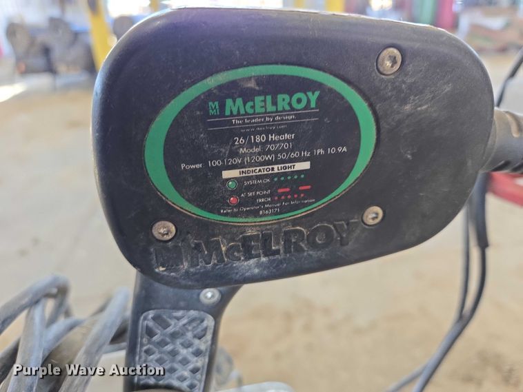 image for item EV5929 McElroy 26 DIPS poly fusion machine