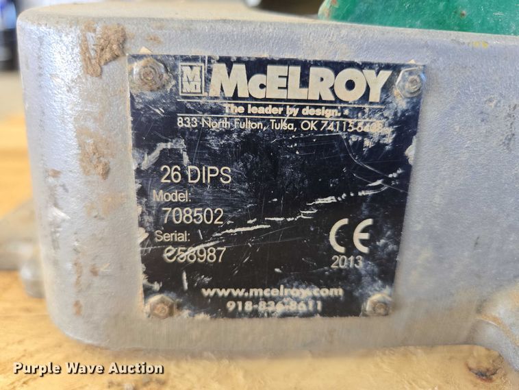 image for item EV5929 McElroy 26 DIPS poly fusion machine