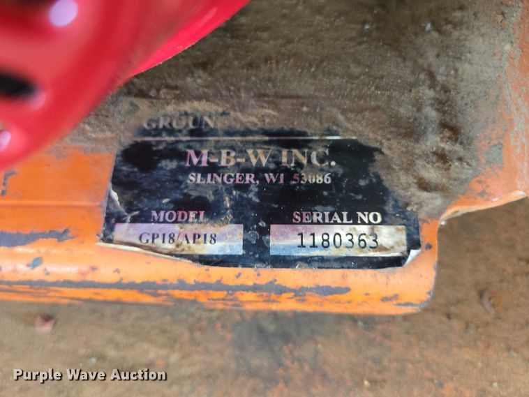 image for item EV5931 MBW GP18 plate compactor