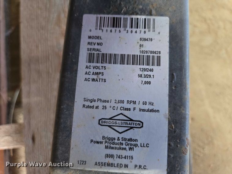 image for item EV5936 (2) generators