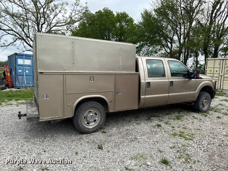 image for item EV7722 2012 Ford F250 Crew Cab utility bed pickup truck