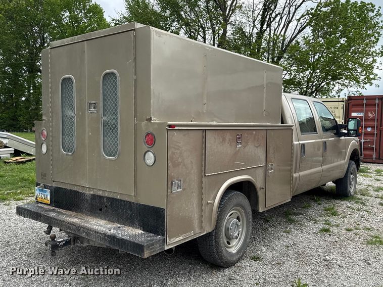 image for item EV7722 2012 Ford F250 Crew Cab utility bed pickup truck