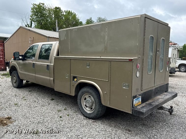 image for item EV7722 2012 Ford F250 Crew Cab utility bed pickup truck