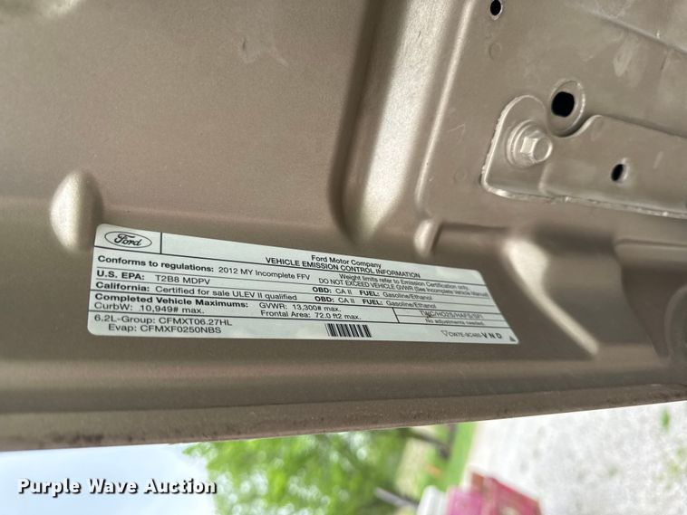 image for item EV7722 2012 Ford F250 Crew Cab utility bed pickup truck