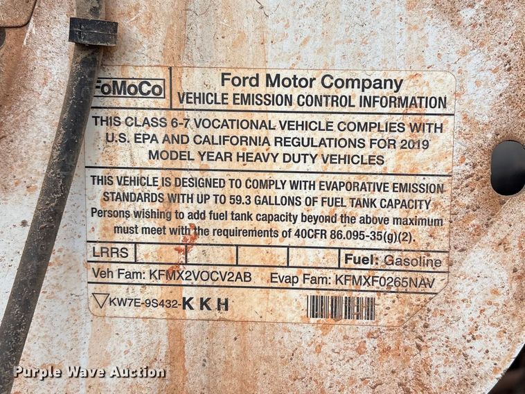 image for item EW1547 2019 Ford F750 Super Duty forestry bucket truck