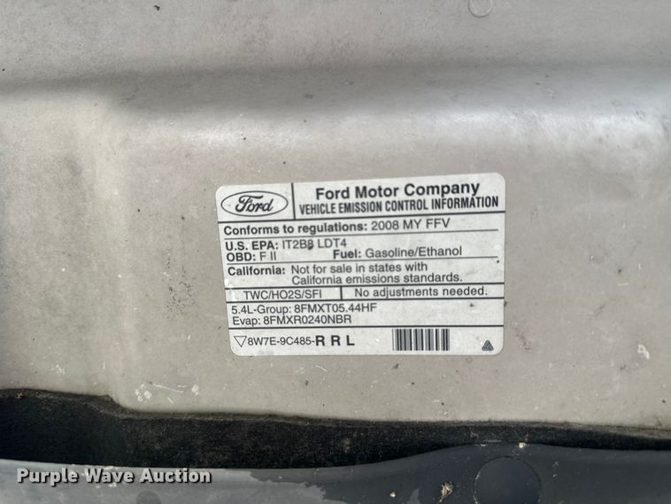 image for item EW2030 2008 Ford F150 Ext. Cab pickup truck