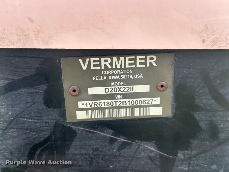 image for item EW2031 2011 Vermeer D20X22II directional boring unit