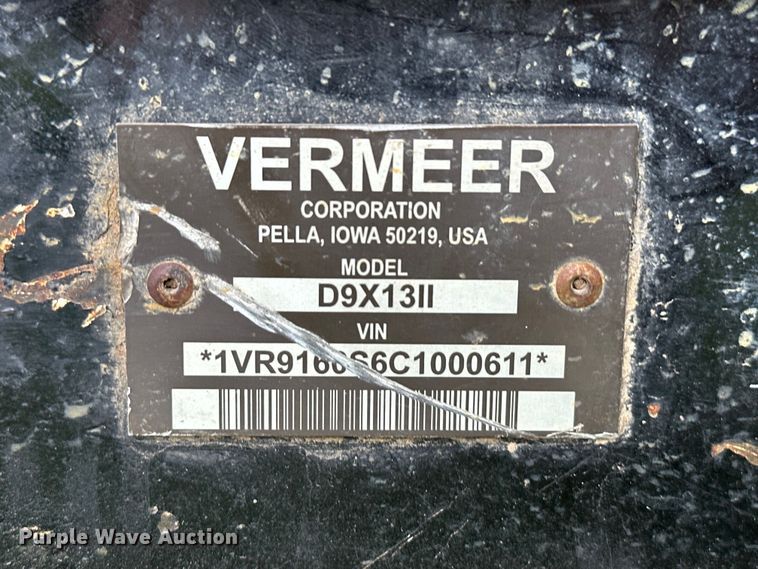 image for item EW2034 2011 Vermeer D9X13II directional boring unit