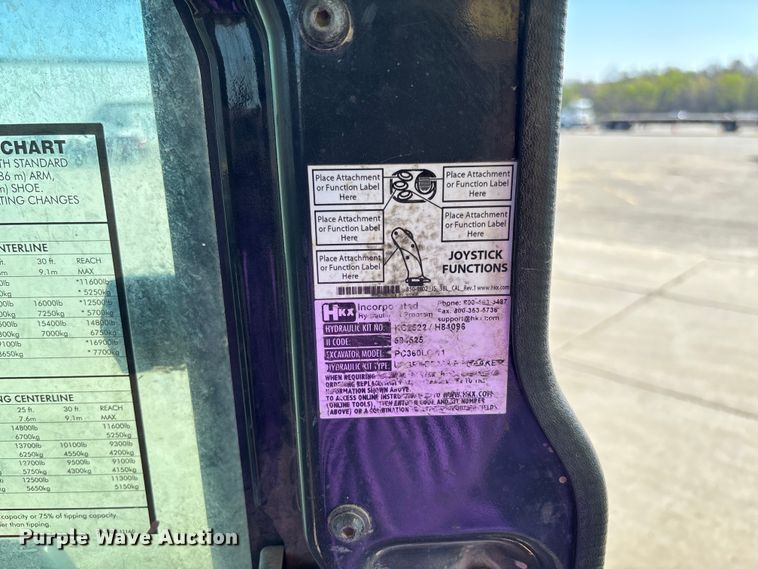 image for item FB3397 2018 Komatsu PC360LC-11 excavator