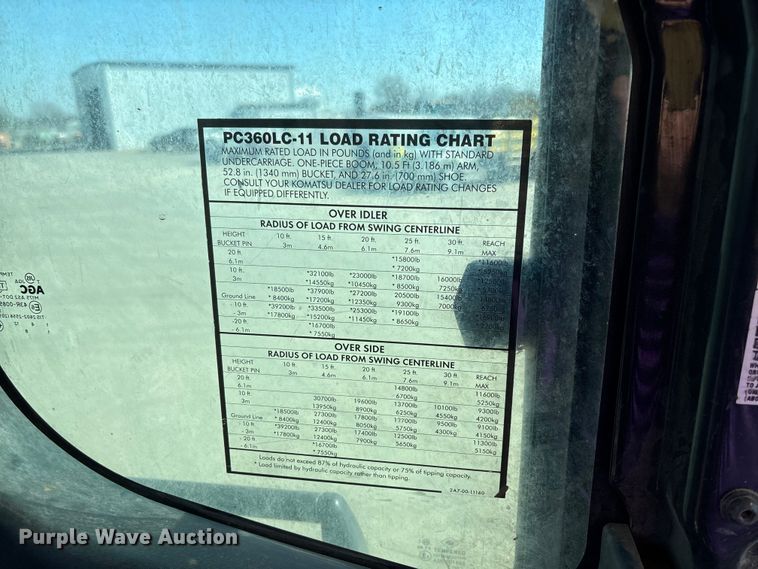 image for item FB3397 2018 Komatsu PC360LC-11 excavator